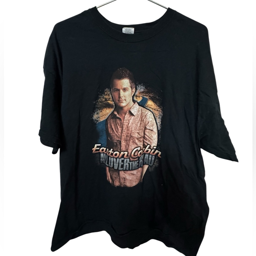 Easton Corbin Country Music All Over The Road Tour Black Men’s XXL T-Shirt